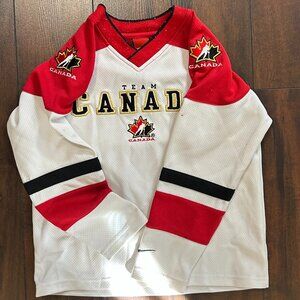 Vintage 90s Nike embroidery Team Canada hockey Jersey-kids